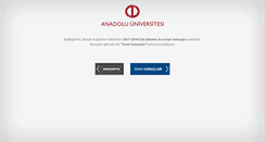 Desktop Screenshot of anadolu.edu.tr