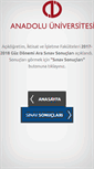 Mobile Screenshot of anadolu.edu.tr