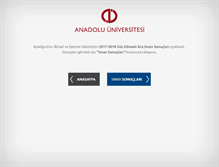 Tablet Screenshot of anadolu.edu.tr